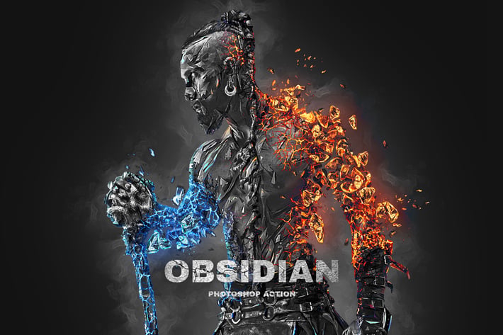 Obsidian Photoshop Action