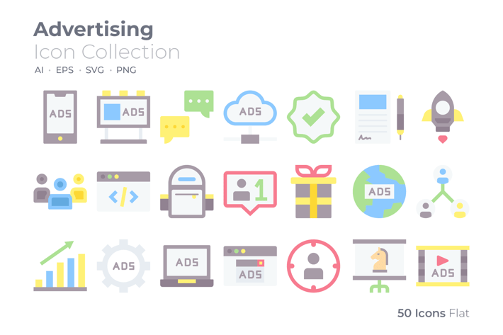 Advertising Color Icon