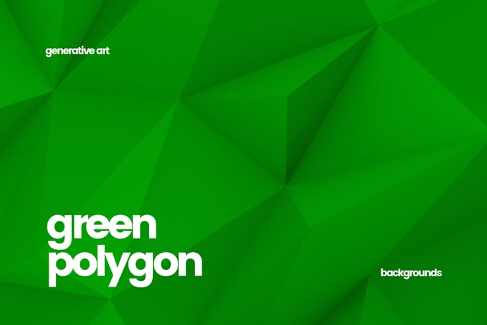 Green Polygon Backgrounds