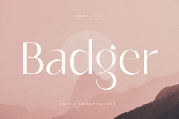 Badger - Lovely Cinematic Font