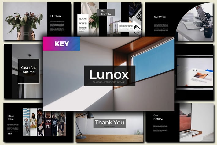 Lunox  Dark - Keynote Template