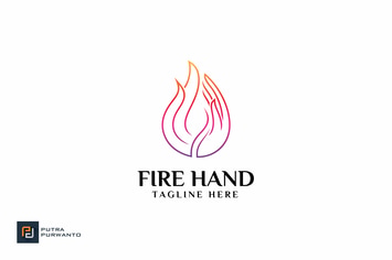 Fire Hand - Logo Template
