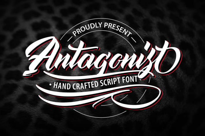 Antagonis | Handcrafted Script Font