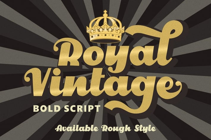 Royal Vintage - Bold Retro Font
