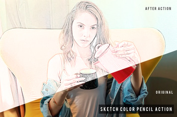 Sketch Color Pencil Action