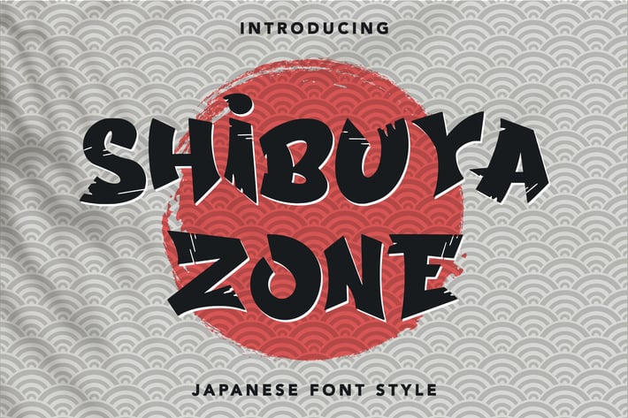 Shibuya Zone - Japanese Font Style