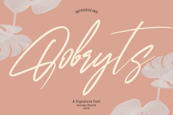 Qobryts Signatue Font
