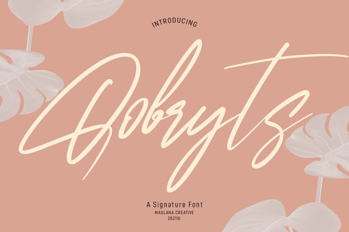 Qobryts Signatue Font