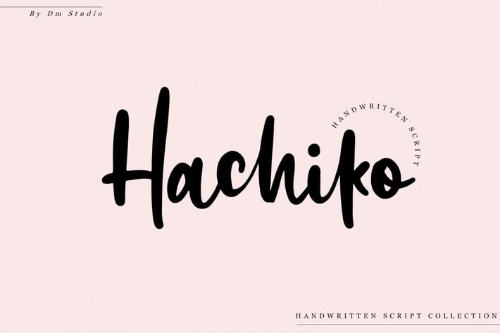 Hachiko - Handwritten Font 