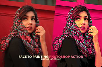Portrait to Painting Action Set