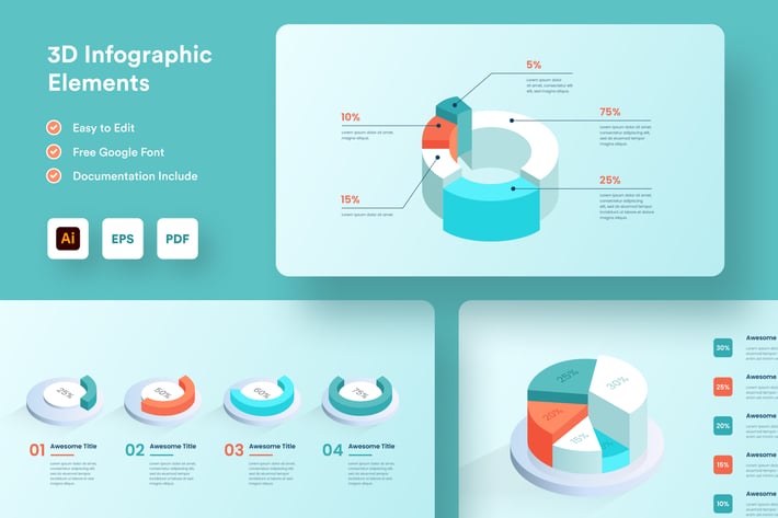 3D Infographic Elements