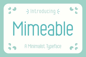 Mimeable Font