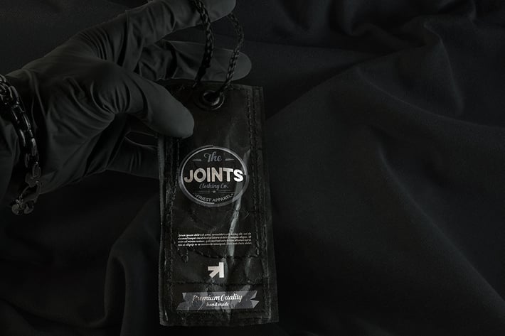 Black Edition Tag Label Mockup