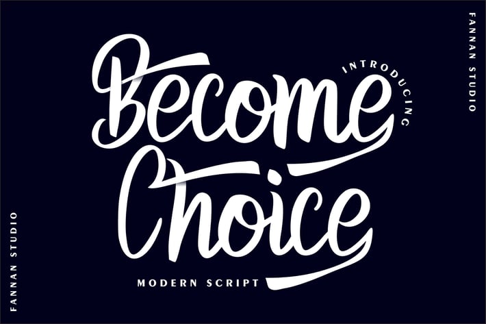 Become Choice Modern Script