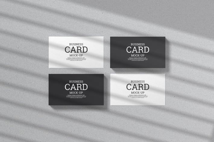 Minimal Business Cards Mockup m1