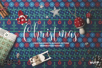 Christmas Sweater Seamless Patterns