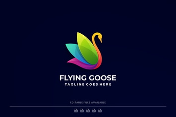 Goose Gradient Colorful Logo