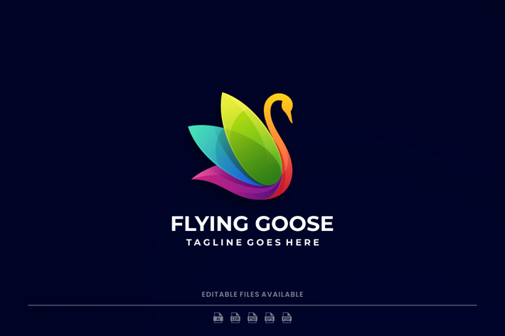 Goose Gradient Colorful Logo