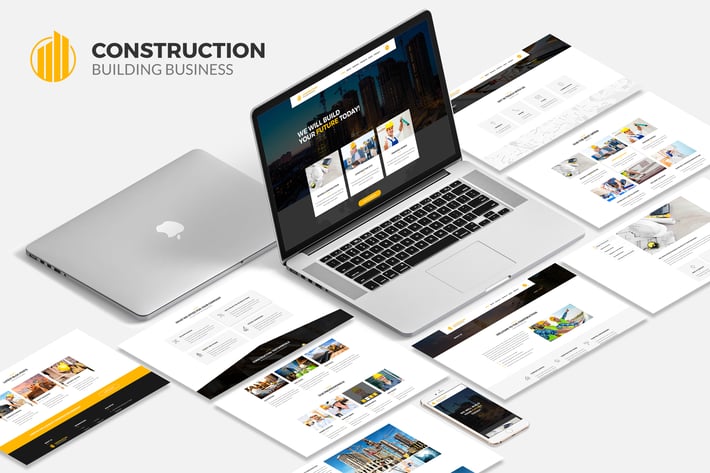 Construction Building Business PSD Template
