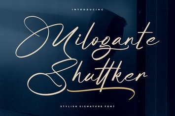 Milogante Shuttker Stylish Signature Font
