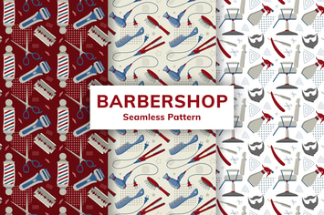 Barbershop Seamless Pattern