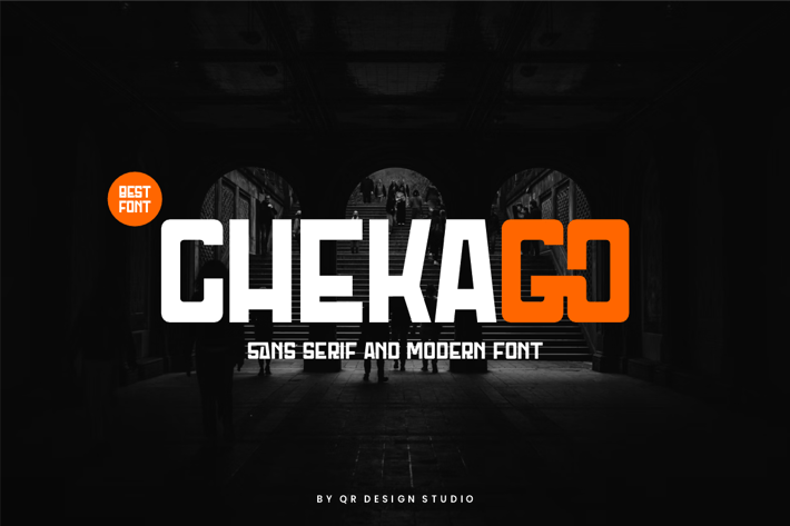 Chekago -  Thick & Tall Font