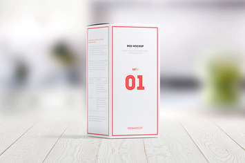 Package Box Mock-up: Rectangle box