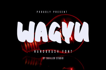 Wagyu - Handbrush Font