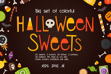 Loads of sweets for Halloween