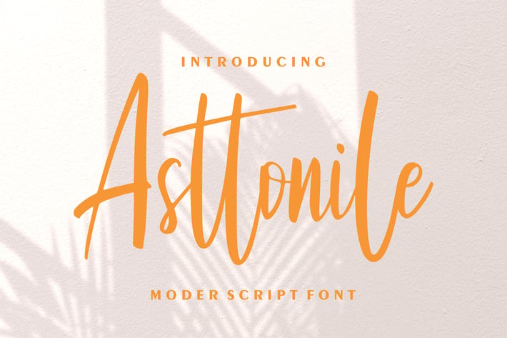 Asttonile | Modern Script Font