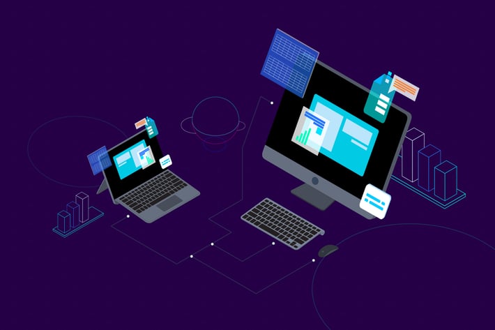 Blockchain Platform Isometric Illustration 15