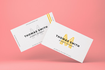 Realistic business card mock-up