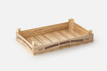 Wooden Crate Mockup