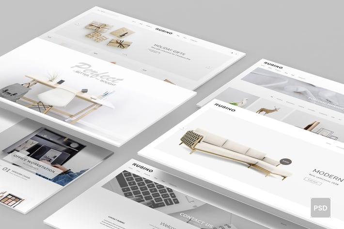 Rubino - Minimal & Creative PSD Template