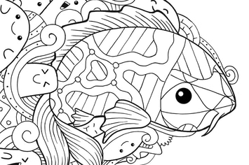 Koi Fish Doodle