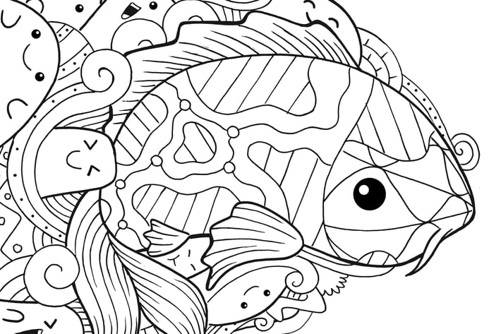 Koi Fish Doodle