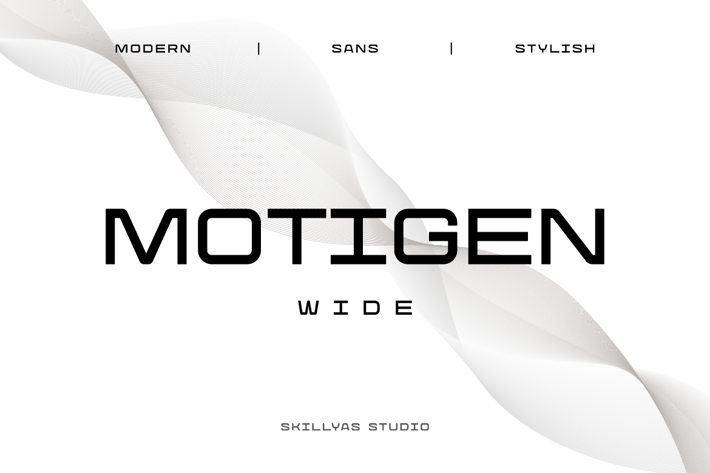 Motigen Variable sans-serif Font