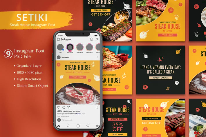 Setiki - Steak House Instagram Post