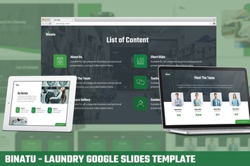 Binatu - Laundry Google Slides Template