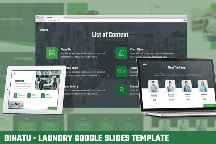 Binatu - Laundry Google Slides Template
