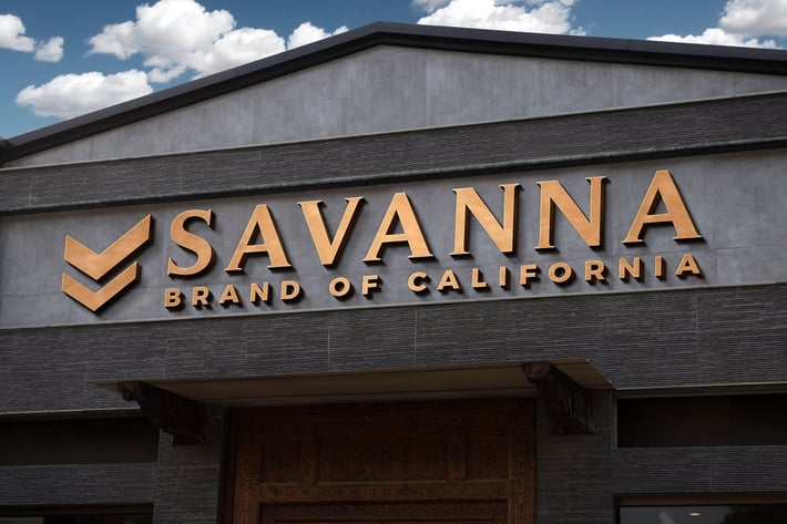 3D Shop Front Sign Metal Logo Mockup