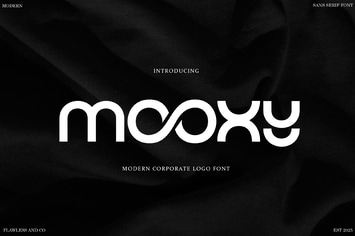 Mooxy - Corporate Logo Font
