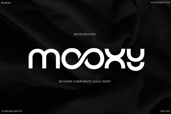 Mooxy - Corporate Logo Font
