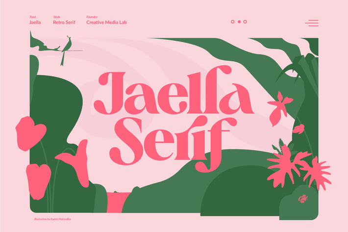 Jaella - Decorative Retro Serif font