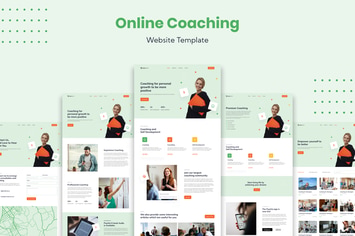Online Coach Business Website Template