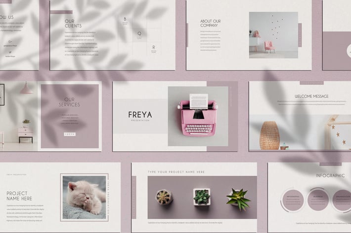 Freya Minimal PowerPoint Presentation Template