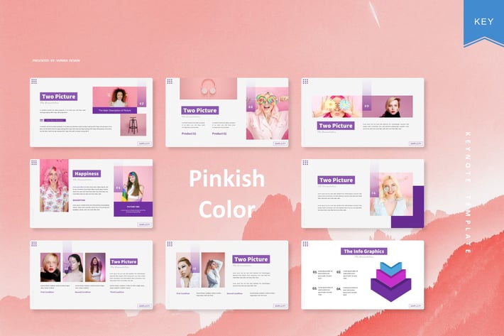 Pinkish Color | Keynote Template