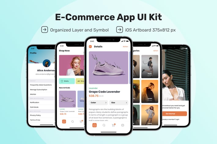 E-Commerce App UI Kit