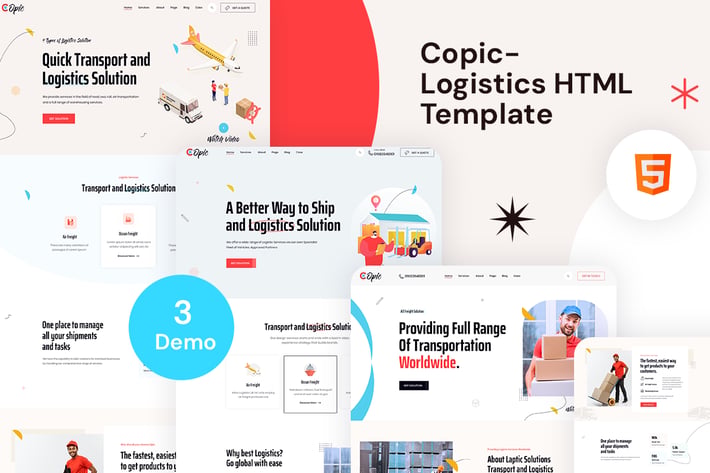Copic – Logistics HTML Template