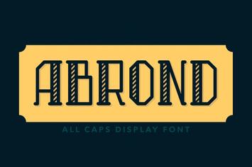 Abrond Typeface